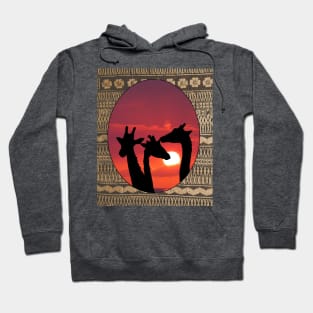 Giraffe Sunset Hoodie